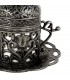 Turkish Expresso Coffee Glass - Porcelain and Metal - Black Turkish Model