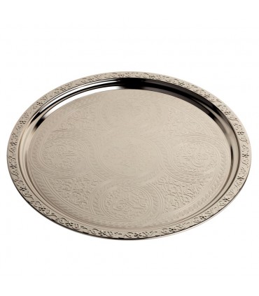 Bandeja para Té Grabada 35 cm - Calidad DELUXE - Modelo Otomano