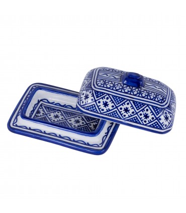 Fez Ceramic Butter Dish - Moroccan Handicraft - SUBDA Model