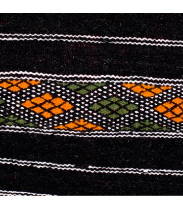 Berber Wool Tapestry - Kilim Aswad - 100 x 52 cm