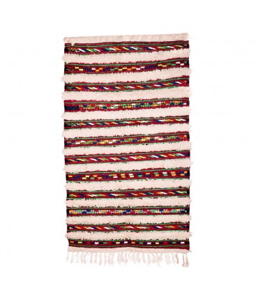 Arazzo berbero in lana - Kilim Abiad - 128 x 74 cm