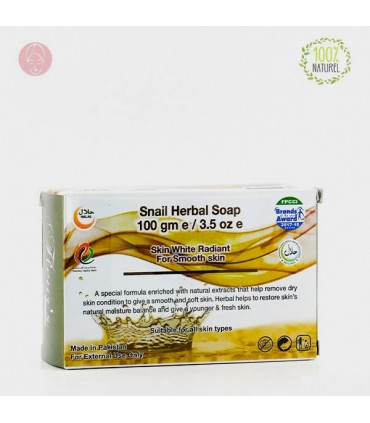 Natural Plant Soap with Snail - Hemani - 100 gr