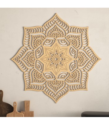 Wooden Mandala - Home Decoration - Feng Shui
