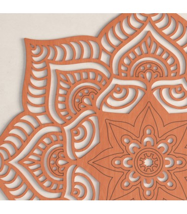 Mandala de Madera - Decoración del Hogar - Feng Shui