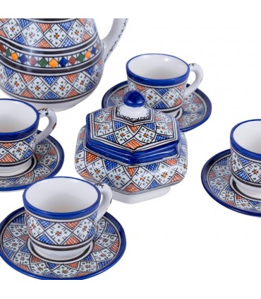 Fes Ceramic Tea Set - Milk Coffee Maker - Handasa Model