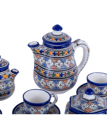 Fes Ceramic Tea Set - Milk Coffee Maker - Handasa Model