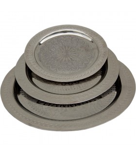 Gravée or thé - différents diamètres - ou plateau d'argent