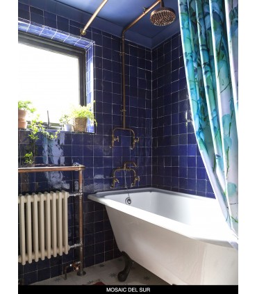 Moroccan Zellige Tile - 10 x 10 cm COBALT BLUE