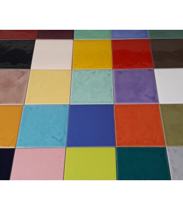 Azulejo Zellige Marruecos - 10 x 10 cm TURQUESA