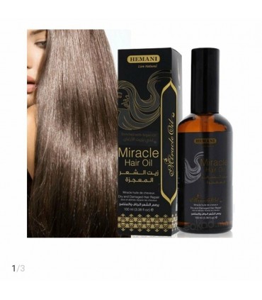 Aceite MIRACLE capilar - Argan - REPARADOR DE CABELO - HEMANI