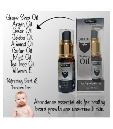 Super Beard Oil - HEMANI - 30 ml NATURAL