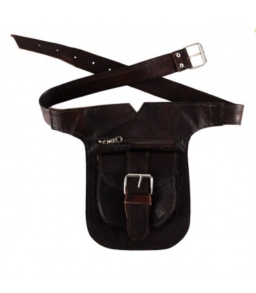 Sac Ceinture En Cuir Artisan - Modèle Yibli