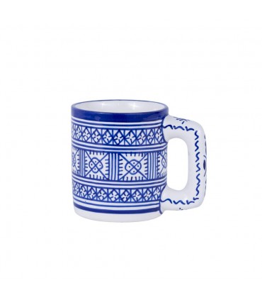 Mug XXL Fez en céramique - Diamètre 10 cm - Peint à la main