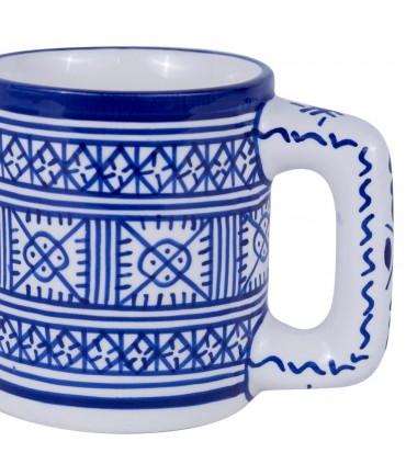 Mug XXL Fez en céramique - Diamètre 10 cm - Peint à la main