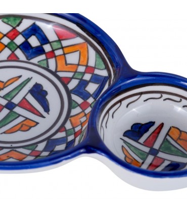 Piatto Oliva - Ceramica Fez - Dipinto a Mano - Modello SAITUN LAUN