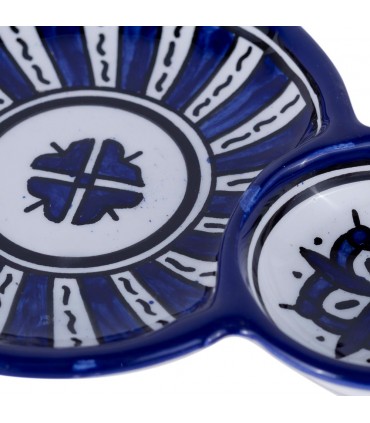 Assiette Olive - Céramique de Fès - Peinte à la main - Modèle SAITUN SARKA