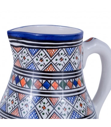 JARRA ASILAH - CERÁMICA FEZ - 19 CM DIÁMETRO - PINTADO A MANO