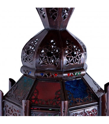 Lámpara Alcazaba - Calado Árabe - 36 cm -  Multicolor