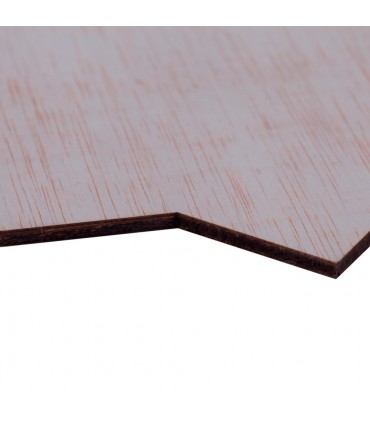 Estrela De Madeira - 8 Pontas - 4 mm Espessura - Medidas personalizadas