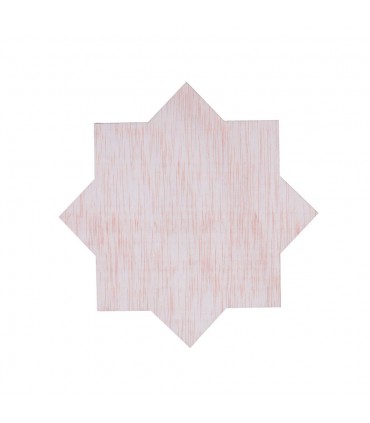 Estrela De Madeira - 8 Pontas - 4 mm Espessura - Medidas personalizadas