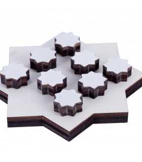 Pacote Estrela 12 cm + 8 Mini estrelas 2 cm - Corte a Laser