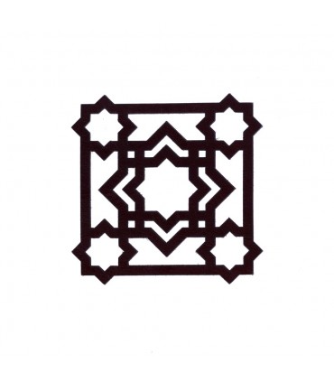 Leather Coasters - Geometric Motifs - 8.3 cm Diameter Assorted Models