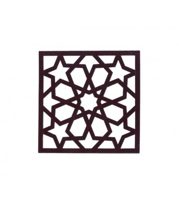 Lederbecherhalter - Geometrische Motive - 8,3 cm Durchmesser Verschiedene Modelle