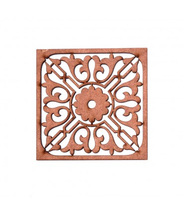 Holzbecherhalter - Geometrische Motive - 8,3 cm Durchmesser Verschiedene Modelle