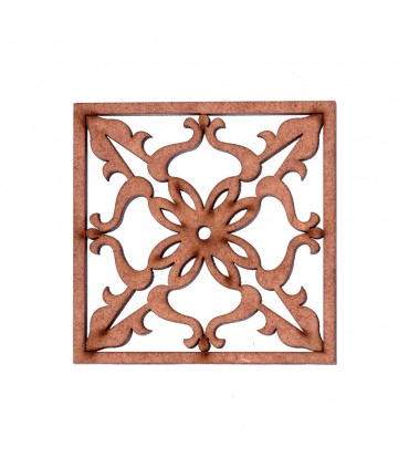 Holzbecherhalter - Geometrische Motive - 8,3 cm Durchmesser Verschiedene Modelle