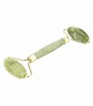 Rolo de Pedra Jade Lisa + Rugosa - Anti-rugas - Circulação Sanguínea - Massajador