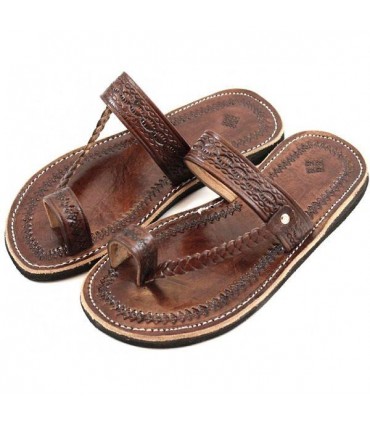 Sandale en cuir unisexe - cuir tressé - différentes tailles - qualité