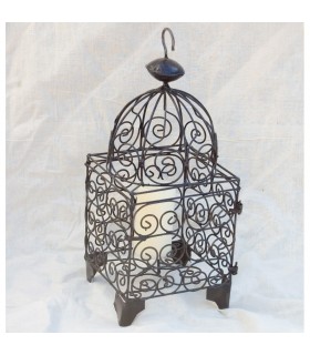 Farol Vela Jaula Forja - Realizado Artesanalmente