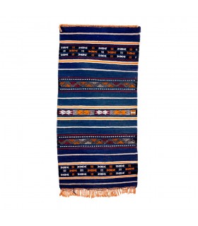 Tapisserie berbère en laine - Modèle Kenitra - 137 x 67 cm