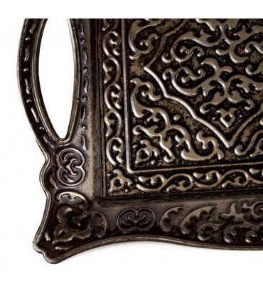 Bandeja Turca  Grabada - Calidad DELUXE - Modelo Besiktas - 32 cm