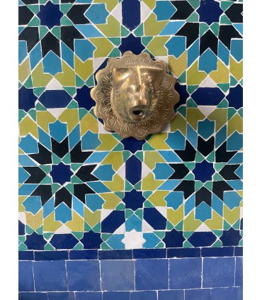 Mosaic Fountain 100 x 60 cm Morocco - Unique Piece