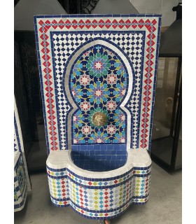 Fontaine Mosaïque 85 x 54 cm Maroc - Pièce Unique