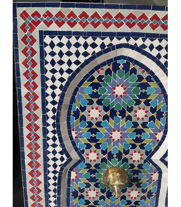 Fonte Mosaico 85 x 54 cm Marrocos - Peça Única
