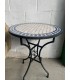 Mosaic Table - Round Blue - Fez Tiles - SARKA MUDAWAR Model