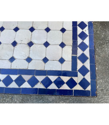 TARA Mosaik Tisch - SQUARE Blue - Fez Fliesen - PRODUKT ACHTUNG OUTLET MIT TARE
