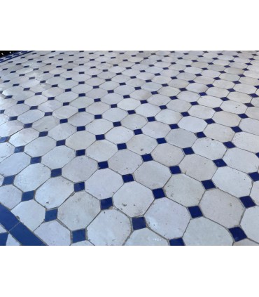 TARA Mosaic Table - SQUARE Blue - Azulejos Fez - OUTLET ATTENTION PRODUCT WITH TARA