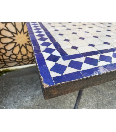 TARA Mosaic Table - SQUARE Blue - Fez Tiles - ATTENZIONE PRODOTTO PRESA CON TARE
