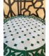 Mosaic Table 40 cm - Round GREEN - Fez Tiles - Model AKHDAR MUDAWAR