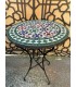 TARA Mosaik Tisch 40 cm - Rund MULTICOLOR - Fez Fliesen - AKHDAR MUDAWAR Modell