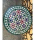 TARA Mosaik Tisch 40 cm - Rund MULTICOLOR - Fez Fliesen - AKHDAR MUDAWAR Modell