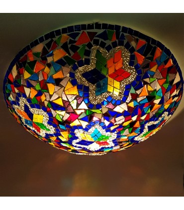 Plafond Appliquer ou turc - Verre de Murano -Mosaïque arabe-50cm