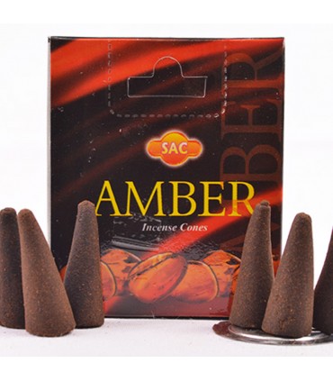 Encens Aromatique Cônes Ambar - Sachet - 10 Cônes