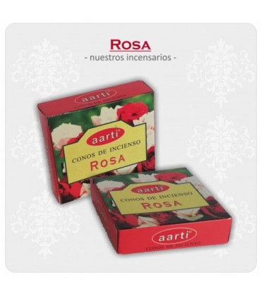 Incense Cones Aromatic PINK - Aarti - 12 Cones
