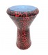 Darbuka Alejandría + Funda + Parche de Recambio - Modelo LEOPARDO ROJO