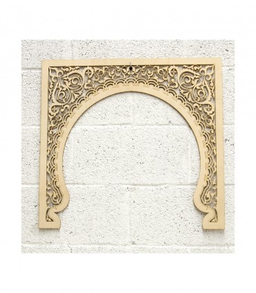 Modelo de treliça de madeira da porta Mekness - 80 cm