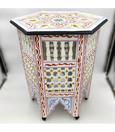 Tavolo in legno reticolato - Artigianato marocchino - Modello SARABIA